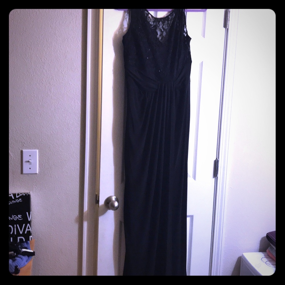 Long black gown